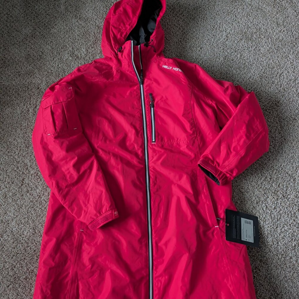 NWT Bright pink Helly Hansen Belfast Insulated Rain Jacket, XXXL